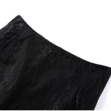 MQTIME  -  Elegant Tube Top Lace Long Skirts Sets Women Strapless Sleeveless Slim Tops See Through Skirt 2025 Summer Chic Lady Party Outfit