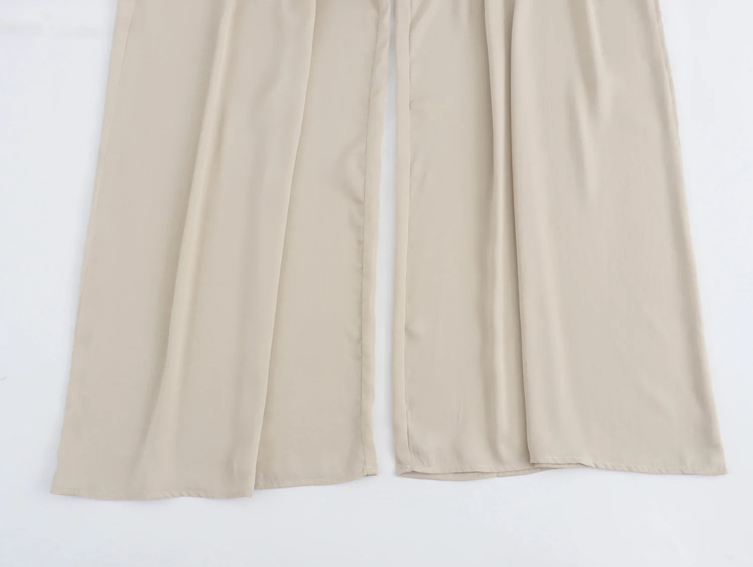 MQTIME  -  summer new women's clothing versatile loose elastic waist high waist wide leg casual trousers