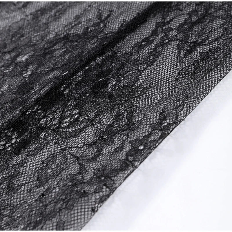 MQTIME  -  Elegant Tube Top Lace Long Skirts Sets Women Strapless Sleeveless Slim Tops See Through Skirt 2025 Summer Chic Lady Party Outfit