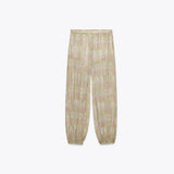 MQTIME  -  Retro Loose Print Pants Women Casual High Waist Long Lantern Female Trousers 2025 Summer Autumn Street See Through Pants Lady