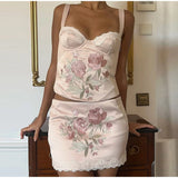 MQTIME  -   Sexy Flower Embroidery Tube Top Women Fashion Sleeveless Backless Lace Up Slim Sling Tops Female 2025 Summer Beach Lady Vest