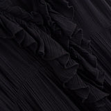 MQTIME  -  Summer New Arrivals Women's Retro Casual French Ruffle Sleeveless V-Neck Cake Skirt Fashion Mini Dress