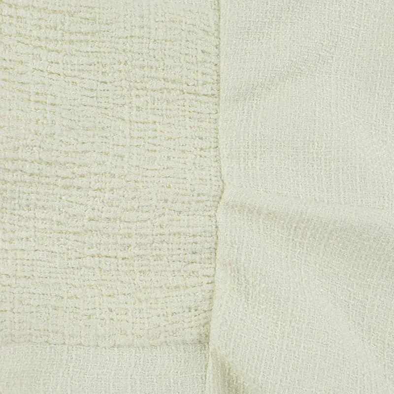 MQTIME  -  Y2k Pearl Dress Sets Women Autumn Long Sleeve Coat And Mini Dress Two Piece Sets Femme Sexy Strapless Dress Matching Sets