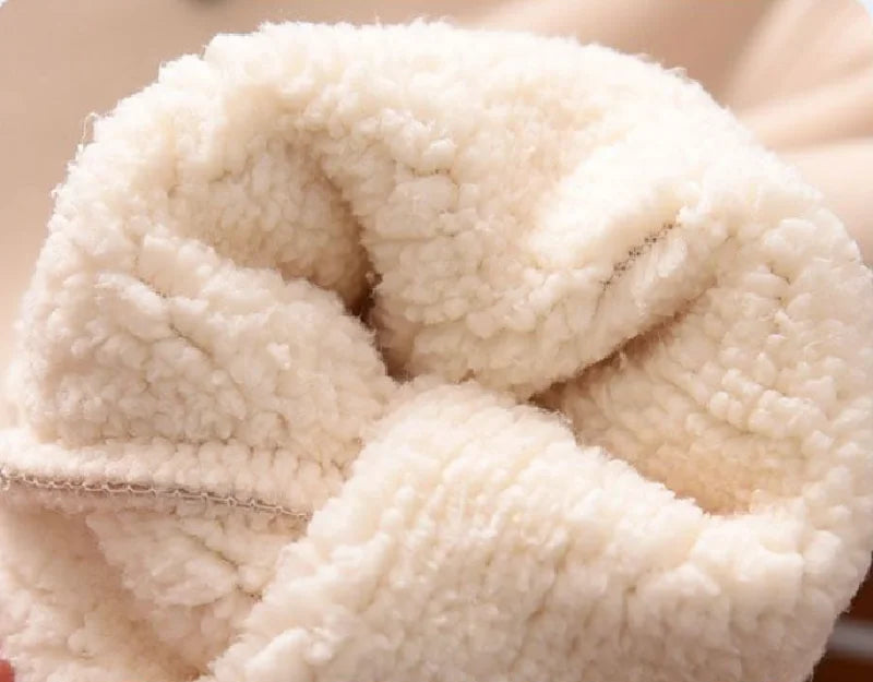 MQTIME  -  Winter Kids Thick Padded Sweatshirt Clothes Autumn Boys Girls Lamb's Wool Hoodies Big Children Plus Velvet Warm Pullover Tops