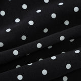 MQTIME  -  Women's French Style Polka Dot Printing Sexy V-neck Camisole Backless Loose Dress Sleeveless Summer Party Gowns