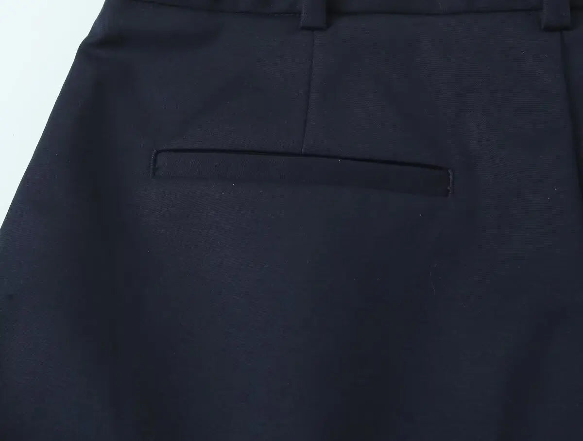 MQTIME  -  New summer women's clothing casual fashion simple loose versatile belt pleated commuter wide-leg shorts