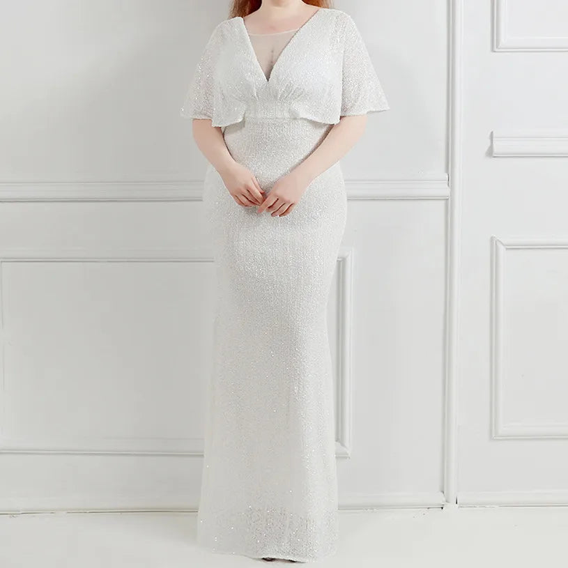 MQTIME  -  Sequins Maternity Photography Long Dresses Stretchy Pregnant Woman Party Dress For Photo Shoot