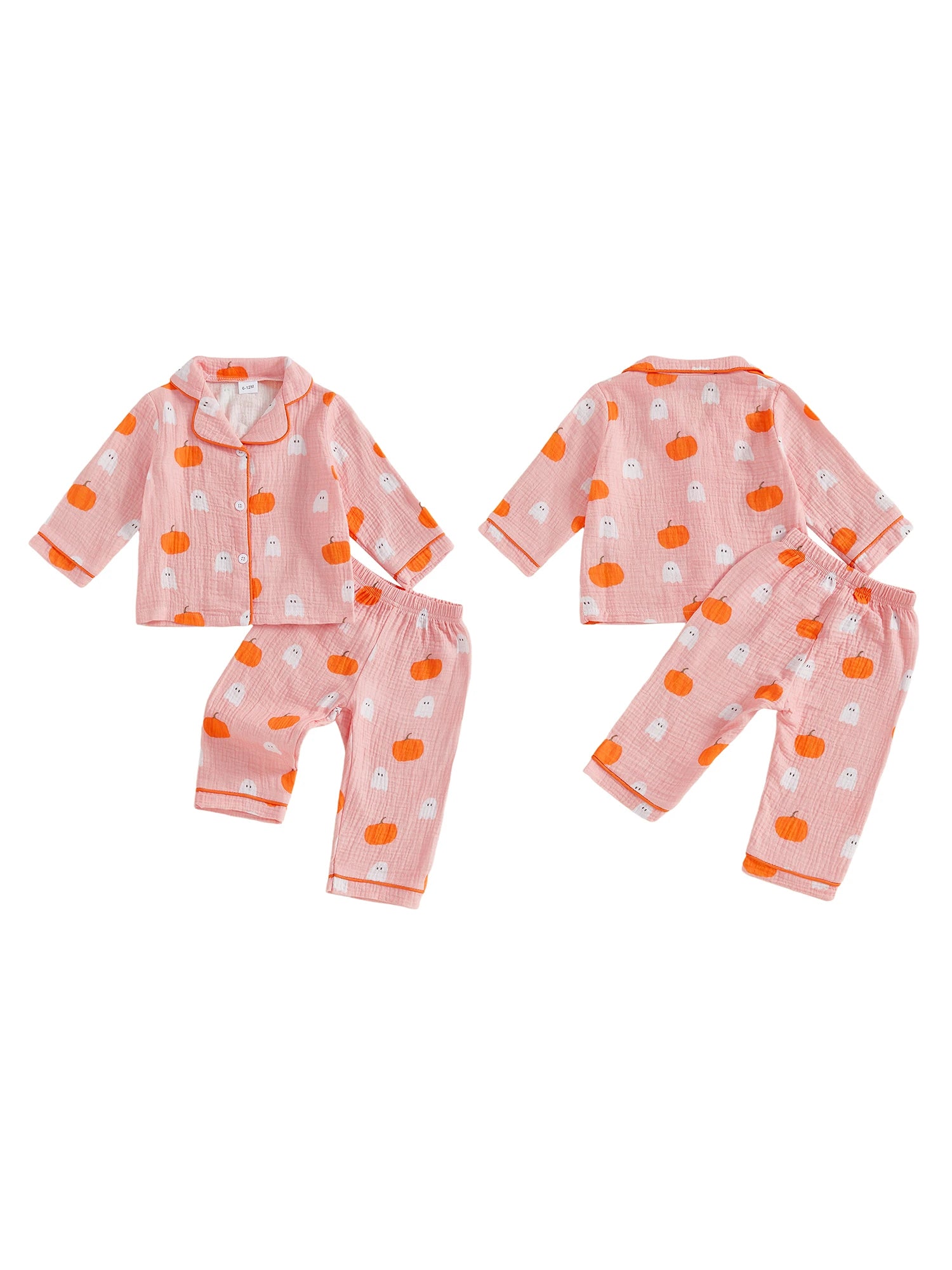 MQTIME  -  2Pcs Boys Christmas Pajamas Set Long Sleeve Reindeer Print Button Down Shirts and Pants Set Sleepwear for Winter