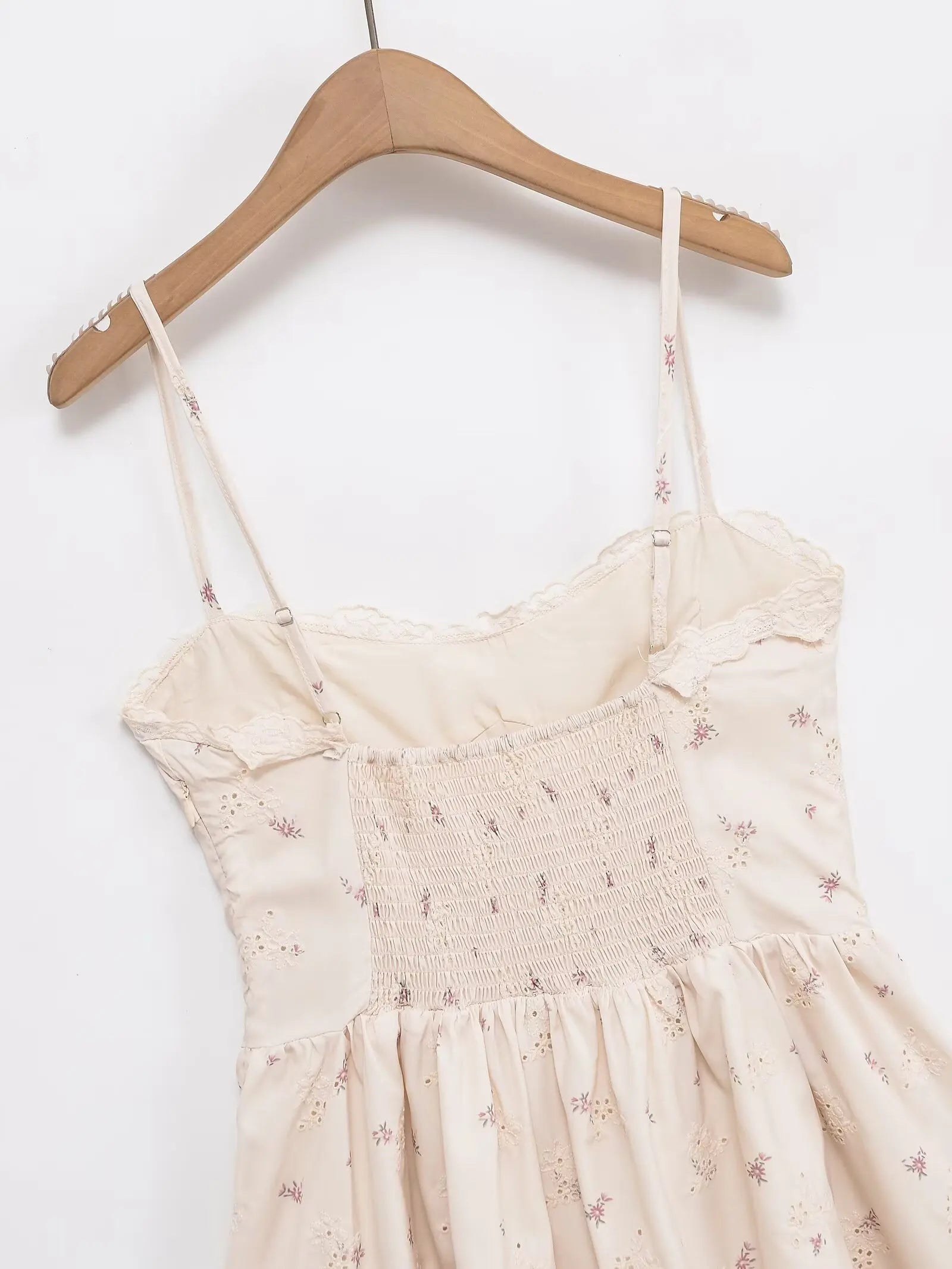 MQTIME  -  women's summer new casual fashion temperament slim print poplin bra-style suspender short dress