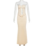 MQTIME  -  Maternity Photo Shoot Dress Maternity Photography Backless Irregular Hem Strapless Half Dress for Parties