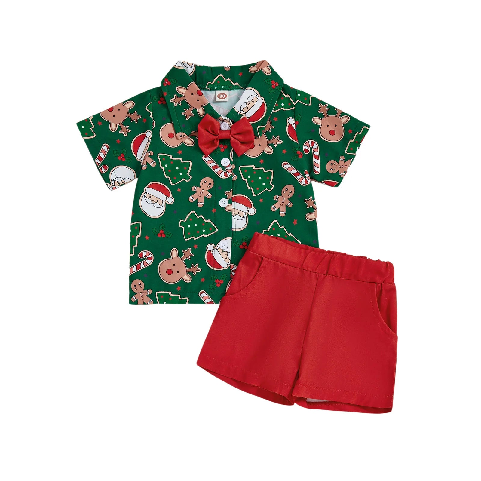 MQTIME  -  3Pcs Baby Girl Christmas Clothes Long Sleeve Reindeer Print Top Pants Headband Set Toddler Xmas Outfits Winter Wear