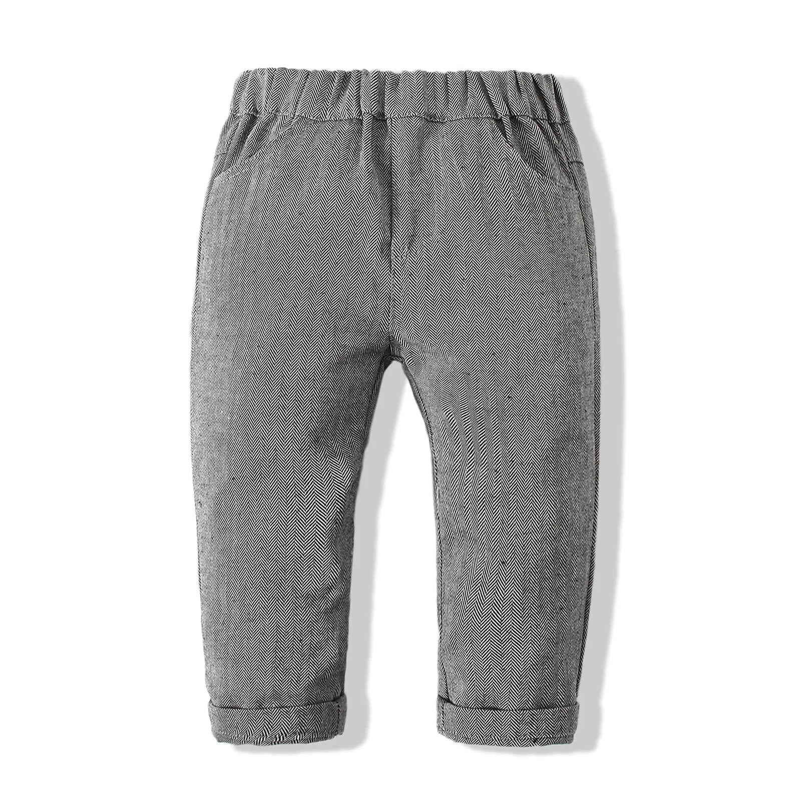 MQTIME  -  3Piece Spring Autumn Newborn Boy Clothes Korean Fashion Gentleman Plaid Cotton Vest+Tops+Pants Baby Clothing Kids Outfit BC1510