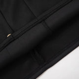 MQTIME  -  Black and White Patchwork Halterneck Mini Dress Elegant Outfits Button Up A Line Dresses Summer Y2k Woman New