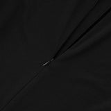 MQTIME  -  Women Fashion Commuter Clothing Color Contrasting Zipper Turn-down Neck  Long sleeved Tight Sexy High Waist Shorts Jumpsuit