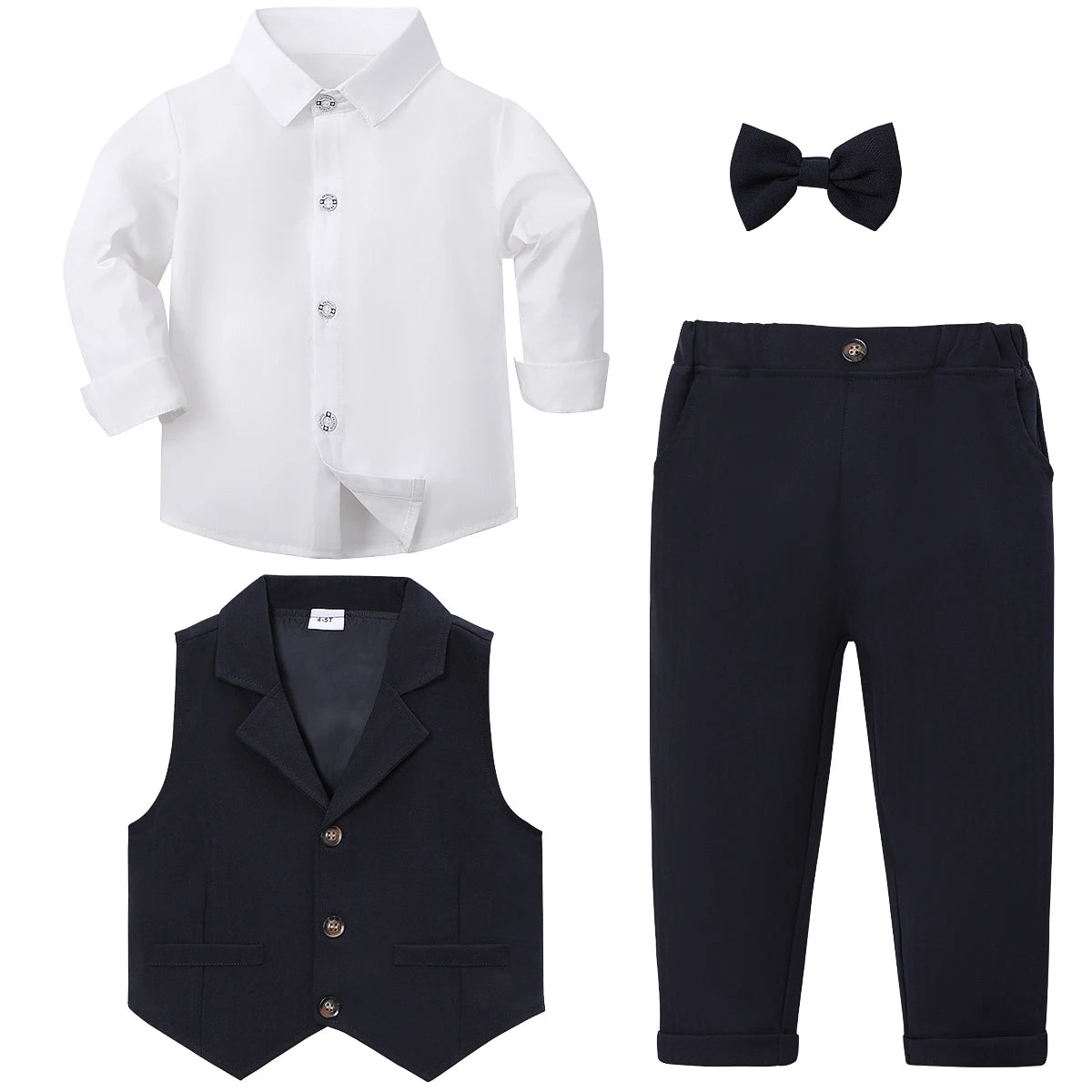 MQTIME  -  Toddler Suit Baby Boys Easter Outfit kids Christening Baptism Set Formal Wedding Birthday Party Gift Chirtmas Halloween Tuxedo