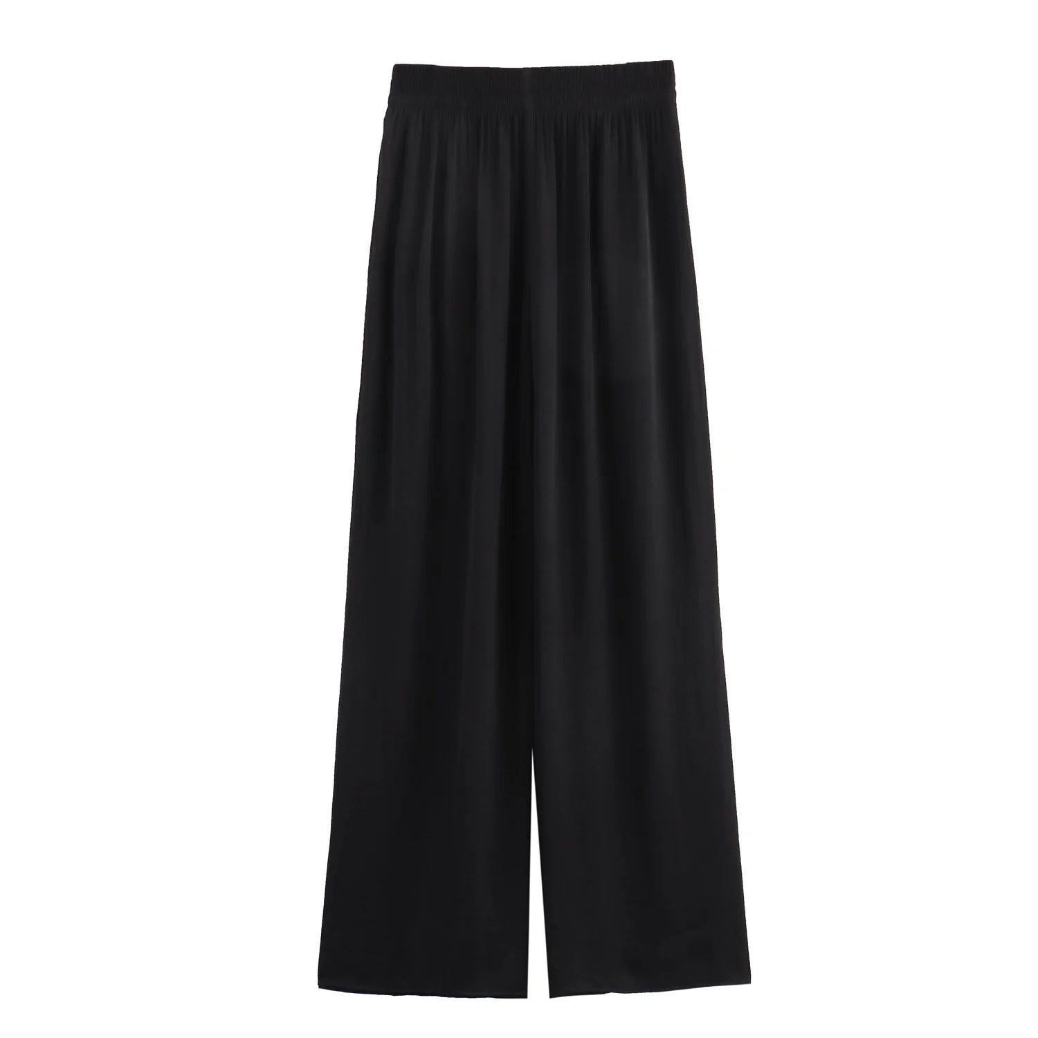 MQTIME  -  summer new women's clothing versatile loose elastic waist high waist wide leg casual trousers