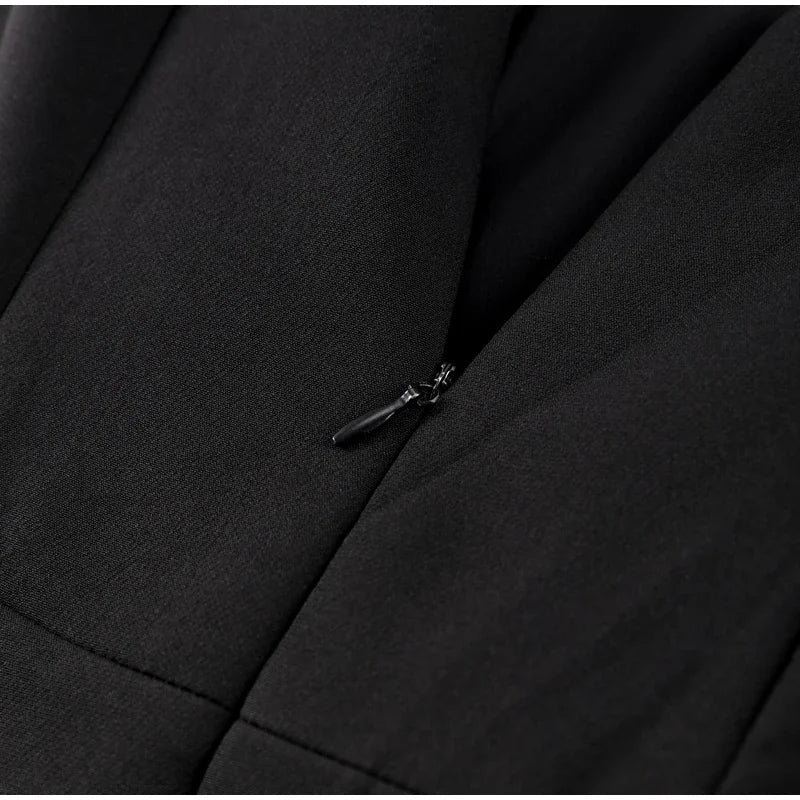 MQTIME  -  Elegant Tube Top Lace Long Skirts Sets Women Strapless Sleeveless Slim Tops See Through Skirt 2025 Summer Chic Lady Party Outfit