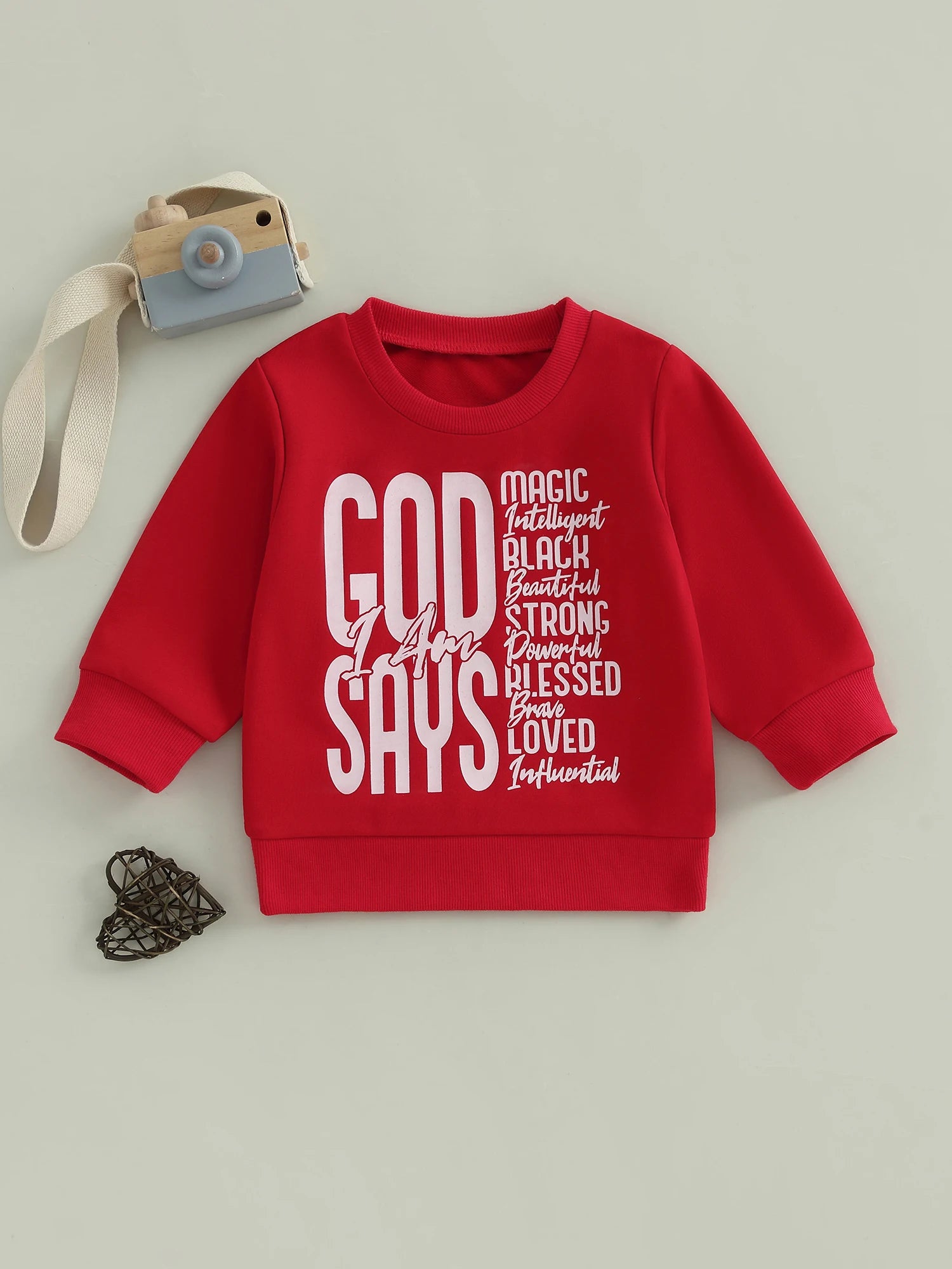 MQTIME  -  Adorable Infant Autumn Hoodie Relaxed Style Chic Alphabet Design Round Neck Full Sleeve Jumper Blouse for Kids