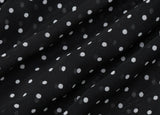 MQTIME  -  New Fashionable Polo Collar Patchwork Dot Mini Dress For Women Patchwork See-Through Elegant Party Dress Women's Autumn Dress