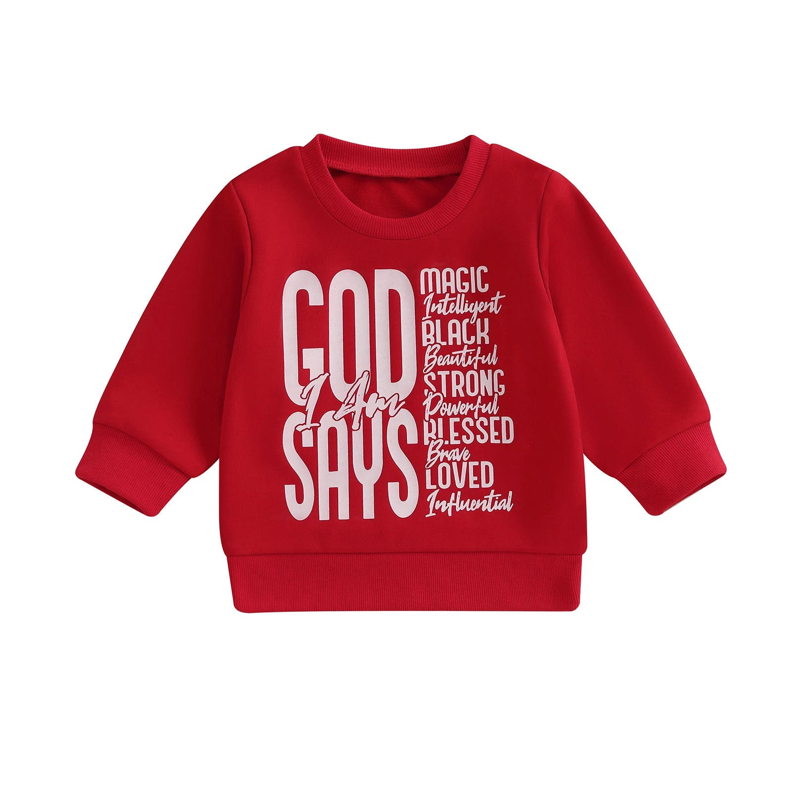 MQTIME  -  Adorable Infant Autumn Hoodie Relaxed Style Chic Alphabet Design Round Neck Full Sleeve Jumper Blouse for Kids