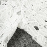 MQTIME  -  Water-Soluble Lace In Vogue Women's Skirt Suit Hollow Loose Top White Black Red Straight Long Party Skirt New Design In Stock