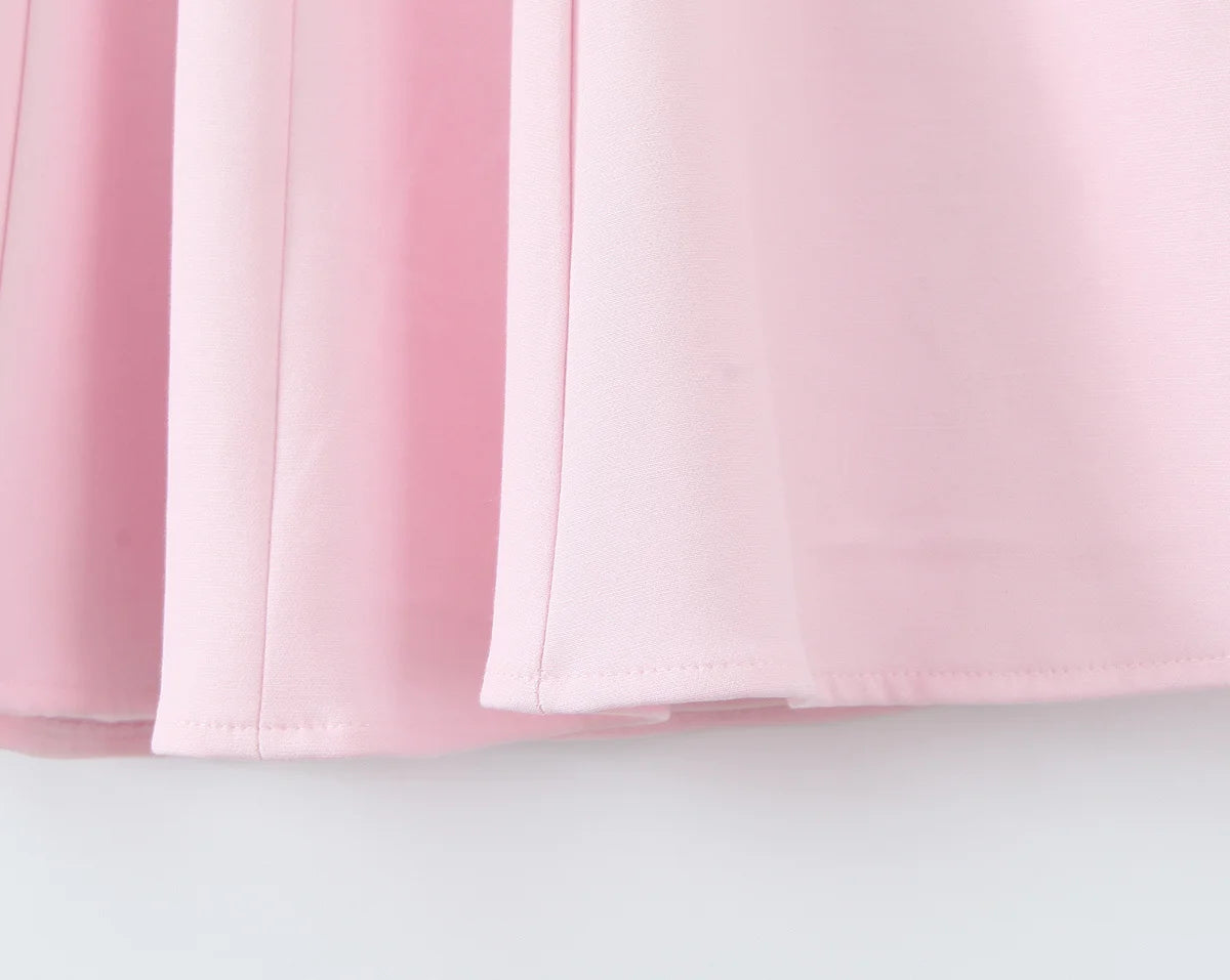 MQTIME  -  Summer New Arrivals Women's Wear Pure Color Temperament Sexy Backless Wave-Style Wide-Sleeve Halter Short Dress