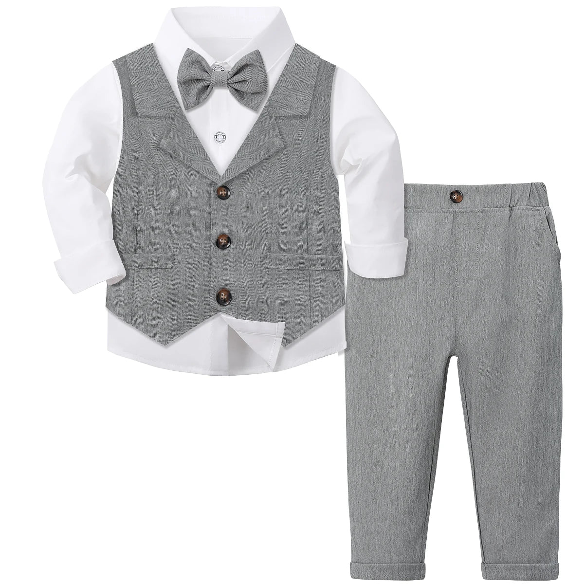 MQTIME  -  Toddler Suit Baby Boys Easter Outfit kids Christening Baptism Set Formal Wedding Birthday Party Gift Chirtmas Halloween Tuxedo
