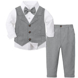 MQTIME  -  Toddler Suit Baby Boys Easter Outfit kids Christening Baptism Set Formal Wedding Birthday Party Gift Chirtmas Halloween Tuxedo