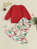 MQTIME  -  Cute Baby Girls Winter Outfit Reindeer Print Hoodie and Snowflake Leggings 2 Piece Set for Christmas Party