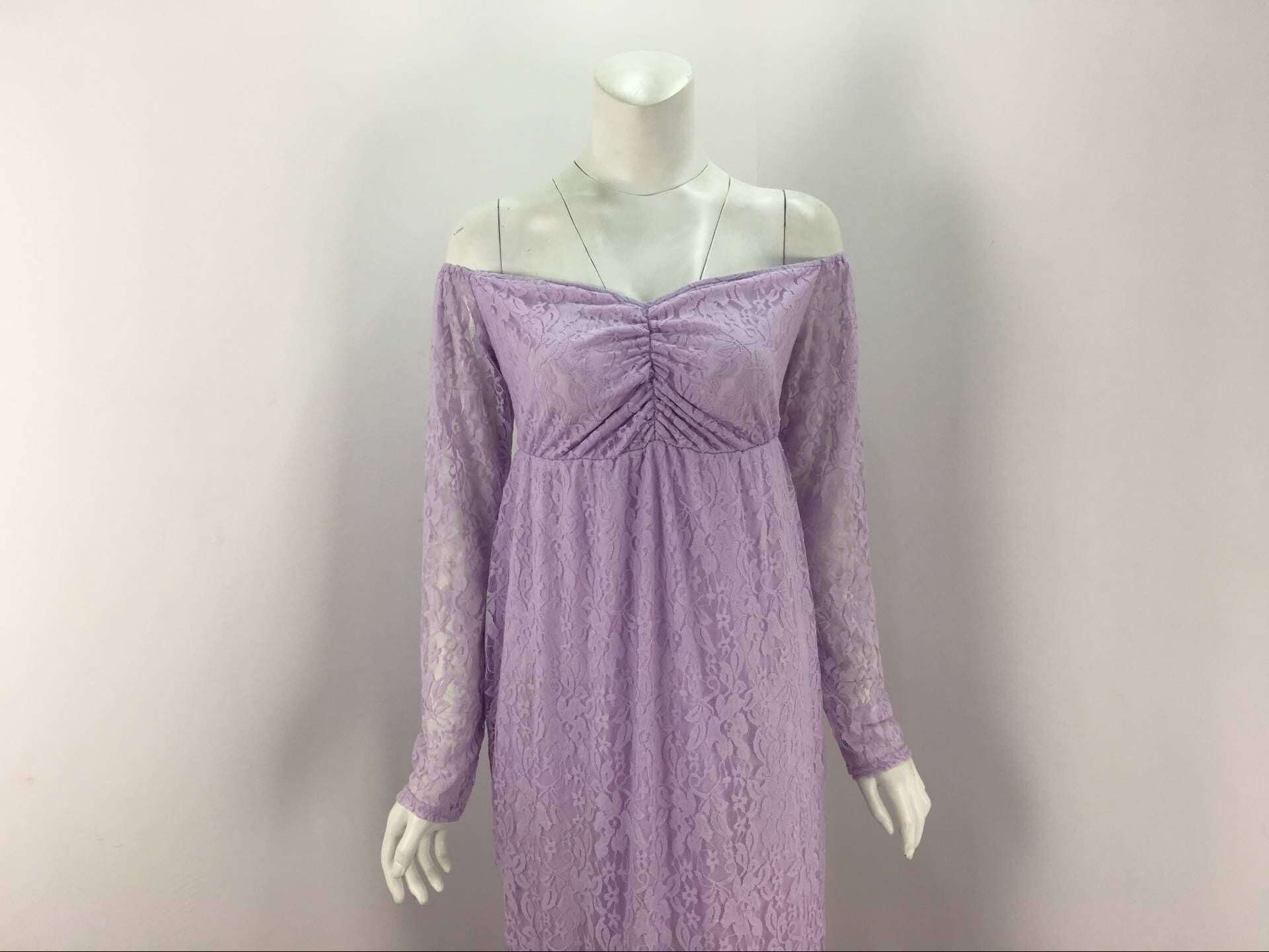 Mqtime 2023 Mermaid Maternity Dresses For Photo Shoot Lace Maxi Maternity Gown Off Shoulder Sexy Women Pregnancy Dress Photography Prop