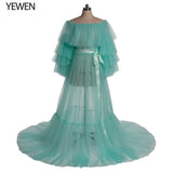 Mqtime Sexy Pink Long Maternity Photography Props Dresses Tulle Perspective Pregnancy Mesh Maxi Gown For Pregnant Women Photo Shooting