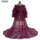 Mqtime Sexy Pink Long Maternity Photography Props Dresses Tulle Perspective Pregnancy Mesh Maxi Gown For Pregnant Women Photo Shooting