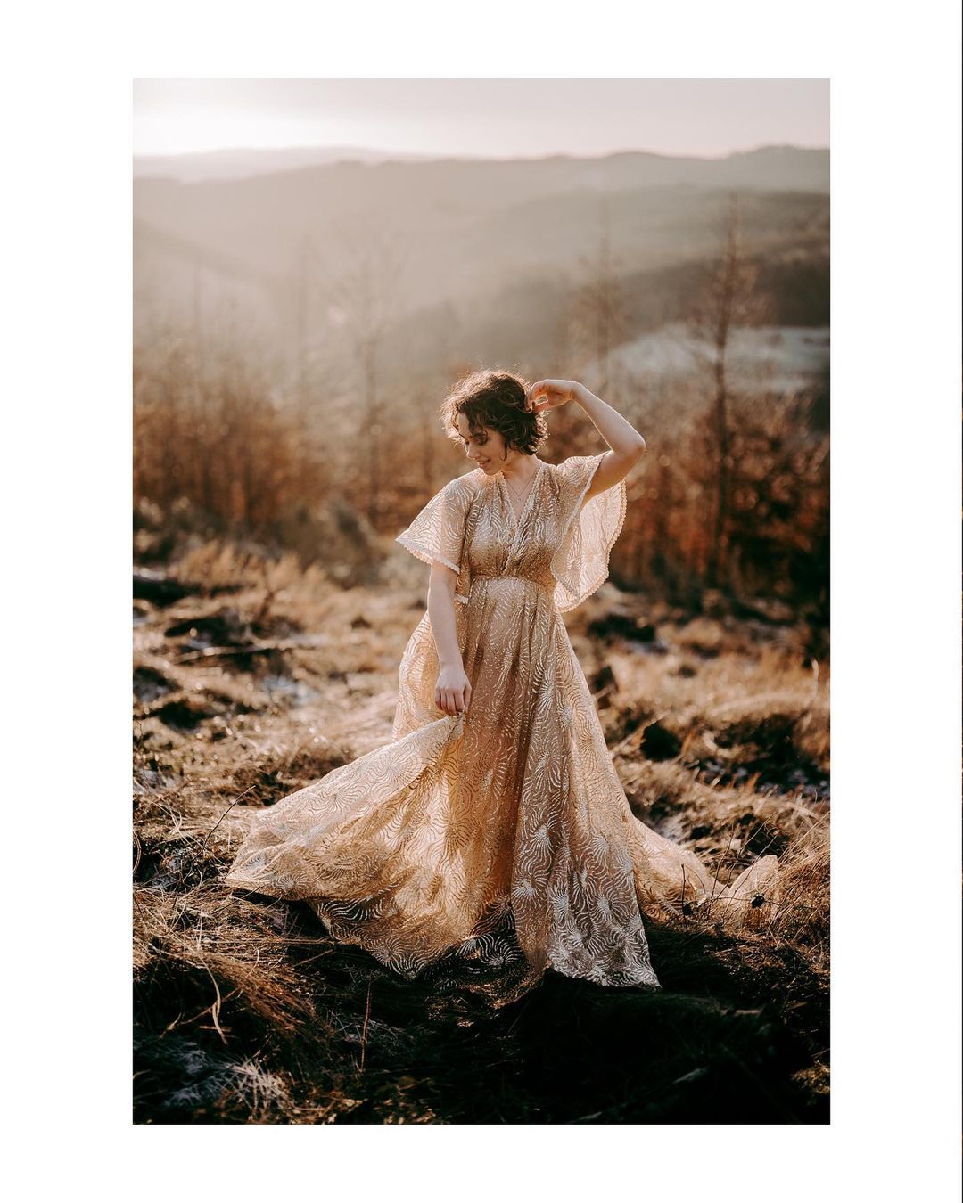 Mqtime Lace Maternity Photography Dress Clothes for Pregnant Women Wedding Maternity Gown Photo Shoot Boho Style Accessories