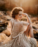 Mqtime Lace Maternity Photography Dress Clothes for Pregnant Women Wedding Maternity Gown Photo Shoot Boho Style Accessories