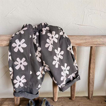 Mqtime Kids Korean Style Baby Clothing Pants Toddler Baby Boys Girls Long Pants Trousers Leggings Sweatpants Harem Bottoms Print Pant