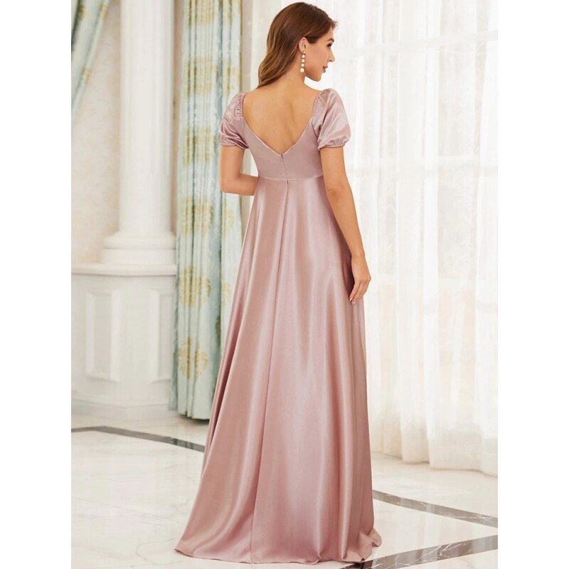 Mqtime Maternity Photography Dress Pregnant Women's High Waist Baby Shower Dress Sexy V-neck Backless Maxi Dress Maternity Gown