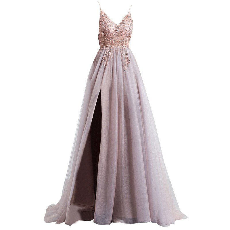Mqtime Maternity Photography Dress Pink Split Dress Tulle Rhinestone Halter Dress Baby Shower Dress Sweet Wedding Dress Phootshoot Prop