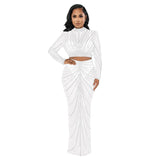 Mqtime 2pcs Maternity Photography Dress Set Sexy Perspective Mesh Nail Drill Dress Pregnant Woman Photo Shoot Clothes Daily Dress Suit