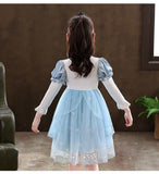 4-12Y Kids Spain Autumn Spring Bow Dress Girls Children Pink Tullefrock Toddler Princess Dresss Mesh Dress lolita Princess skirt