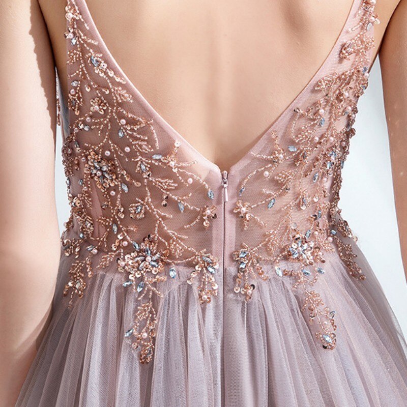 Mqtime Maternity Photography Dress Pink Split Dress Tulle Rhinestone Halter Dress Baby Shower Dress Sweet Wedding Dress Phootshoot Prop