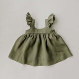 Baby Girl Dresses Summer Soft Cotton Linen Solid Color Newborn Baby Girl Clothes Cute Infant toddler Girls Clothing