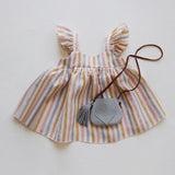 Baby Girl Dresses Summer Soft Cotton Linen Solid Color Newborn Baby Girl Clothes Cute Infant toddler Girls Clothing
