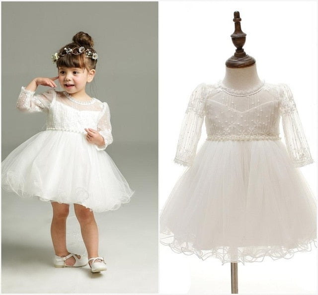 Baby Christening Gowns Infant Baby Girl Baptism Little Girl Clothes Summer Dresses Baby Girl Wedding Christmas Dress Baby