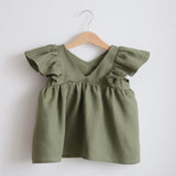 Baby Girl Dresses Summer Soft Cotton Linen Solid Color Newborn Baby Girl Clothes Cute Infant toddler Girls Clothing