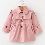 2021 Spring Autumn Girls Windbreaker Coat Jackets Baby Kids Flower Embroidery Hooded Outwear For Baby Kids Coats Jacket Clothing