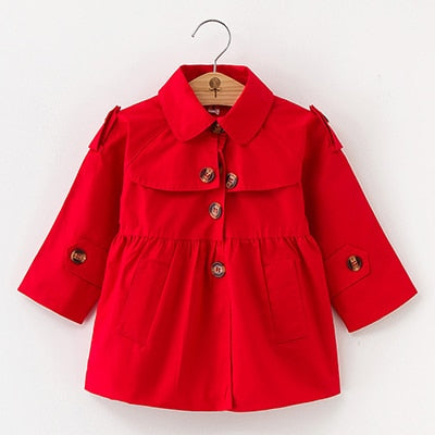 2021 Spring Autumn Girls Windbreaker Coat Jackets Baby Kids Flower Embroidery Hooded Outwear For Baby Kids Coats Jacket Clothing