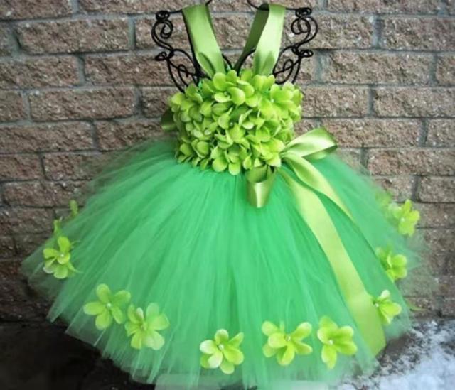 Mqtime Girls Pink Petals Lace Tutu Dress Kids Flower Dress Ball Gown with Ribbon Bow Children Christmas Wedding Party Costume Dresses