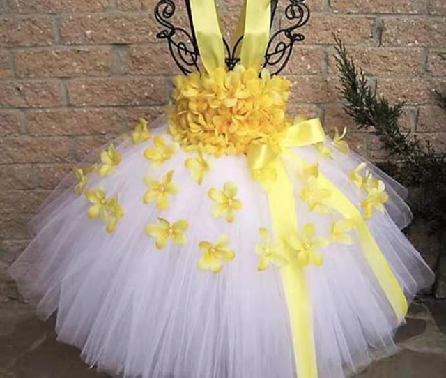 Mqtime Girls Pink Petals Lace Tutu Dress Kids Flower Dress Ball Gown with Ribbon Bow Children Christmas Wedding Party Costume Dresses