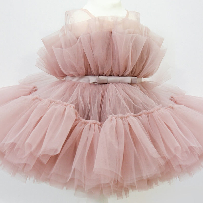 Mqtime Baby Girl Clothes 1st Birthday Girls Tutu Dress Wedding Vestido Red Christmas Dress Evening Party Gown Princess Dresses for Girl