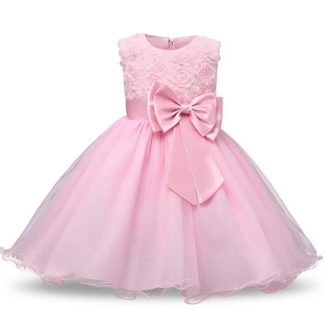 Mqtime Baby Girl Clothes 1st Birthday Girls Tutu Dress Wedding Vestido Red Christmas Dress Evening Party Gown Princess Dresses for Girl